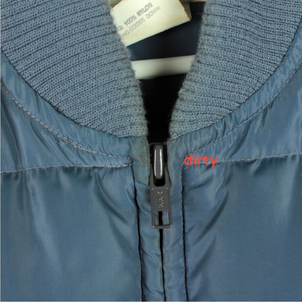 Vintage REI Goose Down Vest Men Size XL Blue Quilted Full Zip Outdoor EUC - Picture 4 of 10